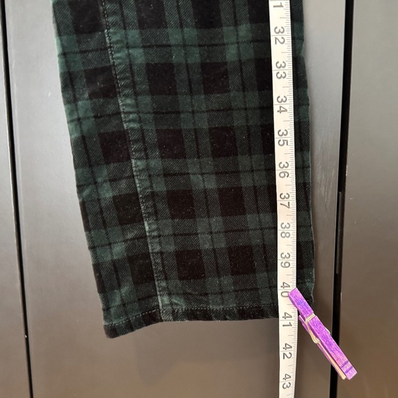 Talbots | Straight Leg Velveteen Pants - Black Watch Tartan - Picture 7 of 11